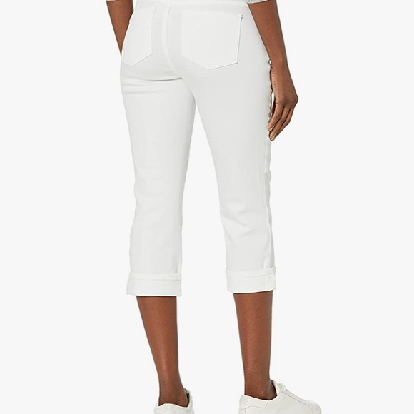 White Maternity Crop Jeans - Picture 2 of 4